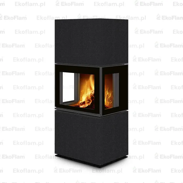 Kominek na drewno Romotop Lera C G ceramika  40100 nero