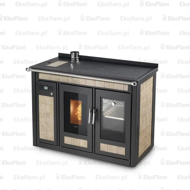 Pellet cooker Klover Smart 120 Plus Maiolica forum beige