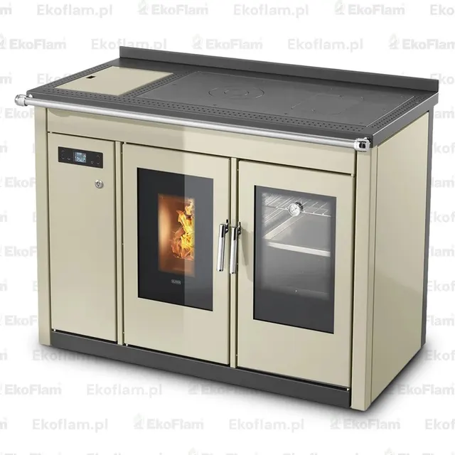 Pellet cooker Klover Smart 120 BT steel cream