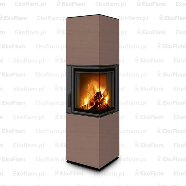Kominek na drewno Romotop Harmony R HA ceramika  60400 orzech wloski