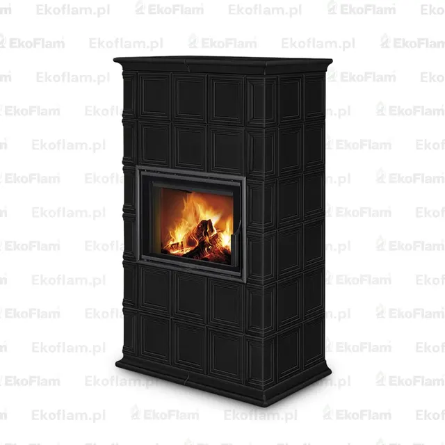Kominek na drewno Romotop Baracca 11 ceramika  49400 czarny matowy