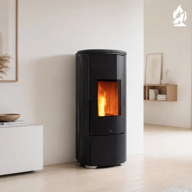 Kominek na pellet Nobis H10/12 Shape szkło wenge