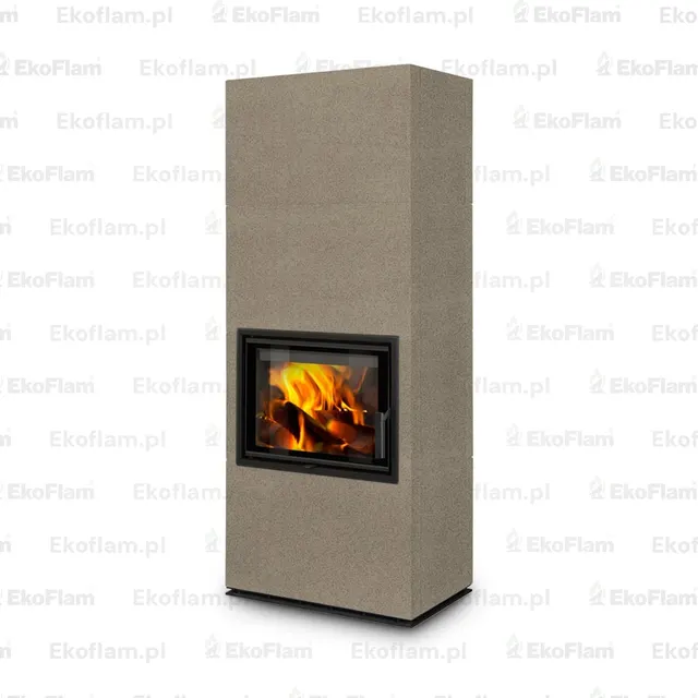 Kominek na drewno Romotop Solid F ceramika  61660 jogurtowy