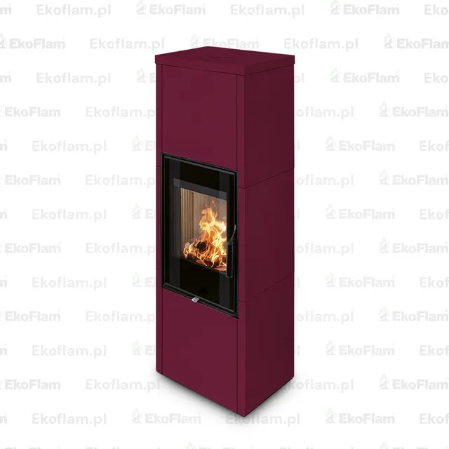 Kominek na drewno Romotop Fantasy 1 ceramika  77900 bordowy