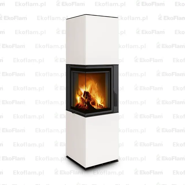 Kominek na drewno Romotop Harmony L HA ceramika  83606 melanit